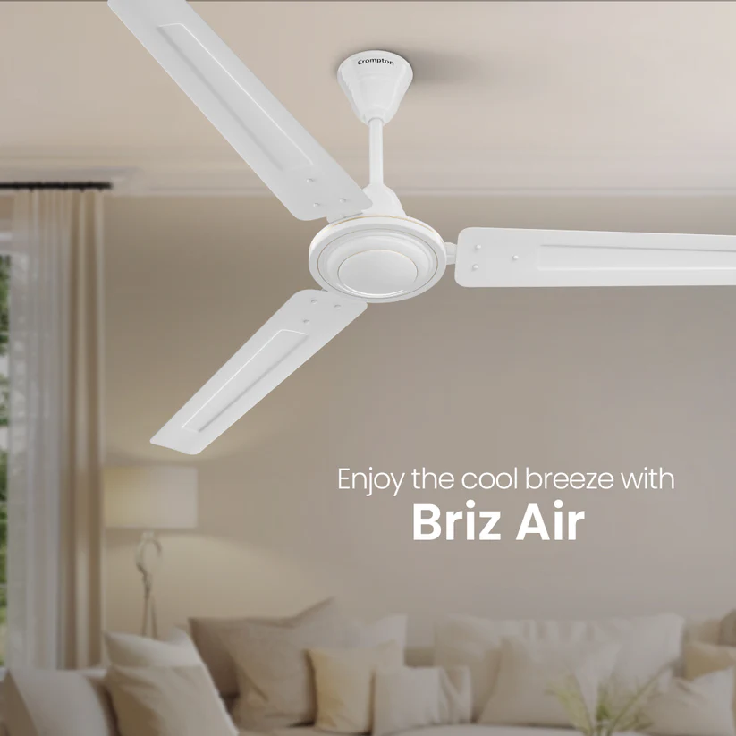 Crompton Brizair 1200mm 3 Blade Ceiling Fan (Opal White)