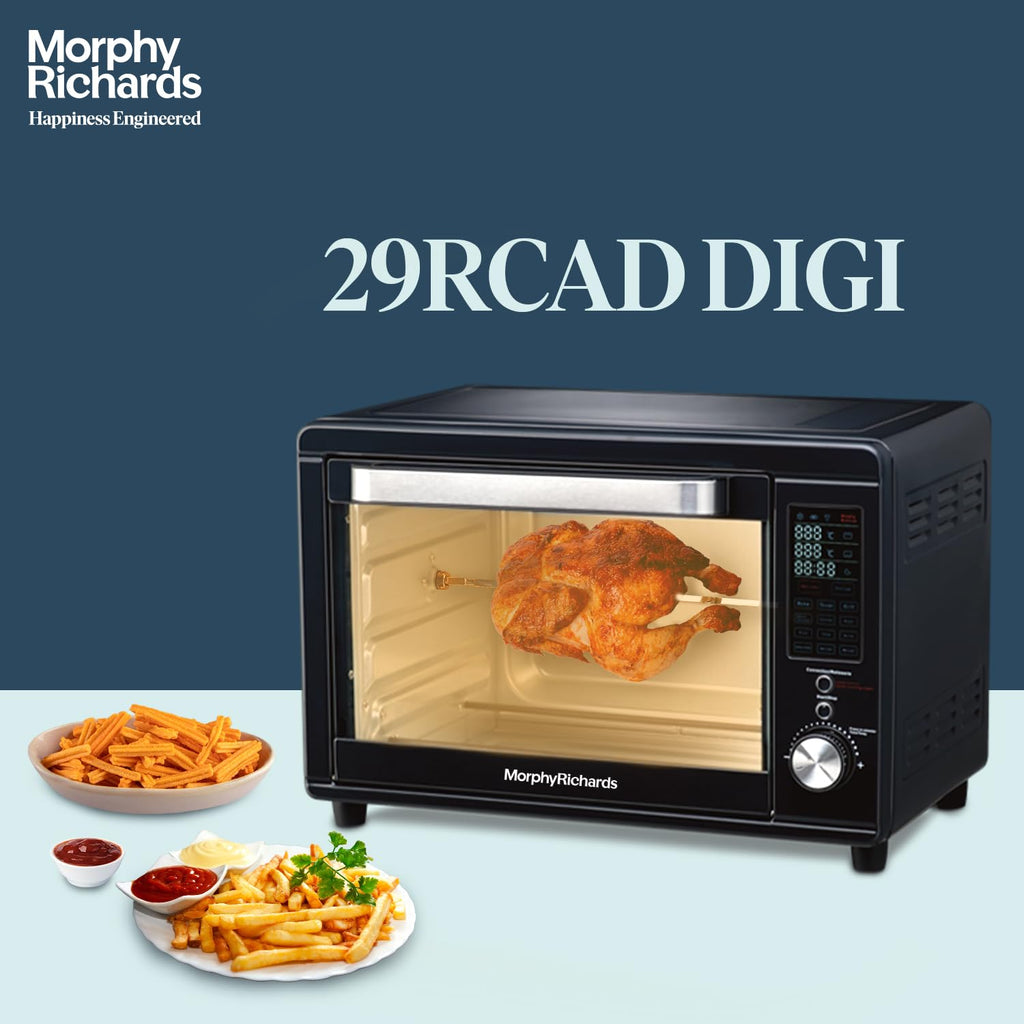 Morphy Richards 29 Litre Digital Oven Toaster Grill (OTG) with In-Built Air Fryer(Deep Blue)