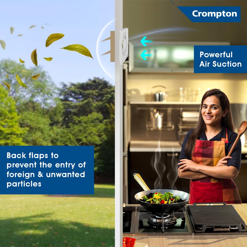Crompton Brisk Air Neo 200 mm Exhaust Fan (White)