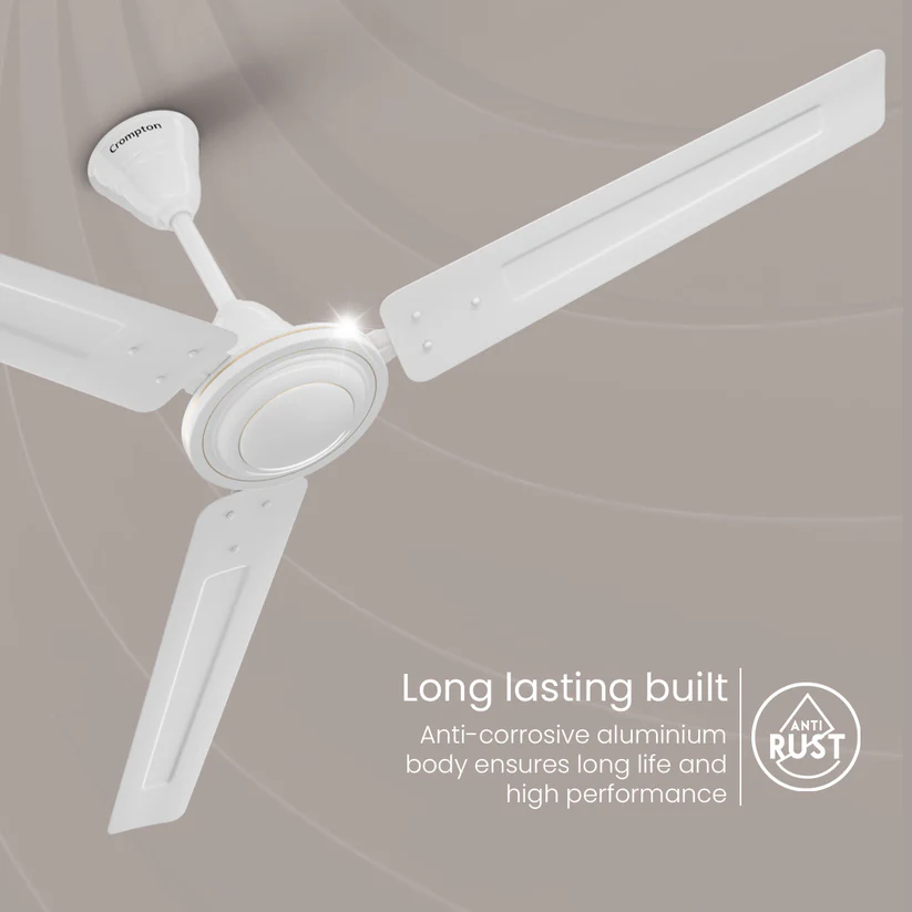 Crompton Brizair 1200mm 3 Blade Ceiling Fan (Opal White)