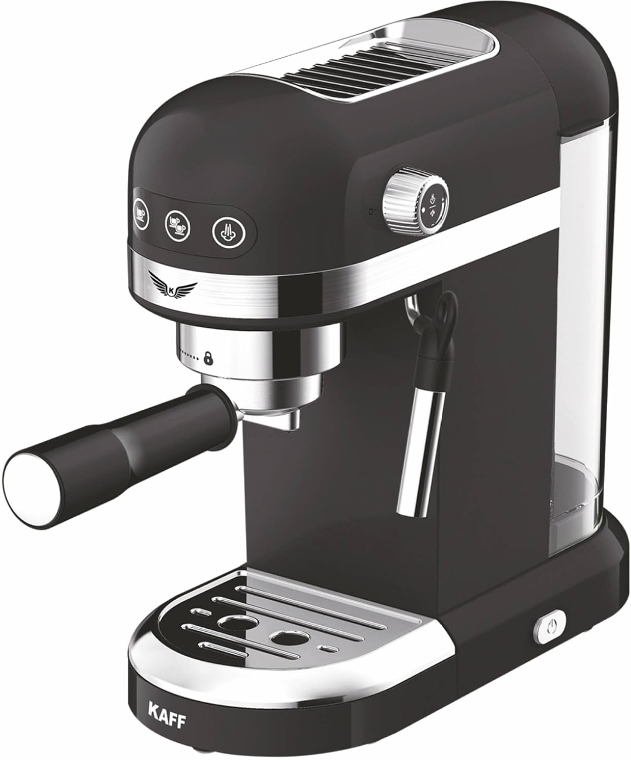 Kaff Fontana 1350 Watts Espresso Coffee Maker | Black