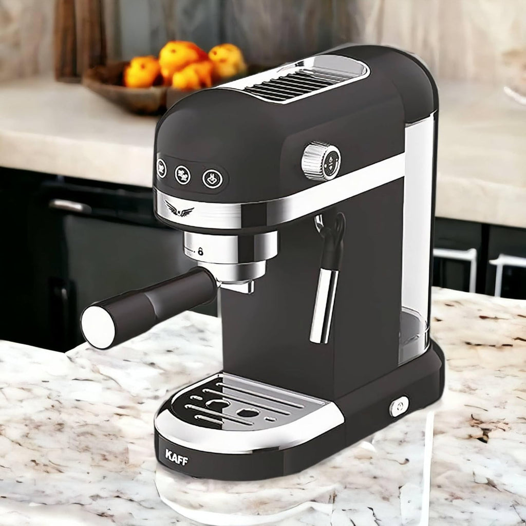 Kaff Fontana 1350 Watts Espresso Coffee Maker | Black
