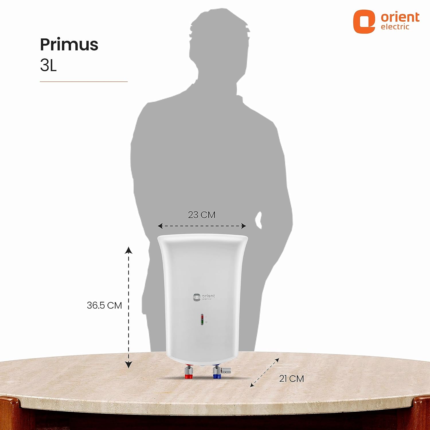 Orient Electric Primus 3L instant water heater (White)