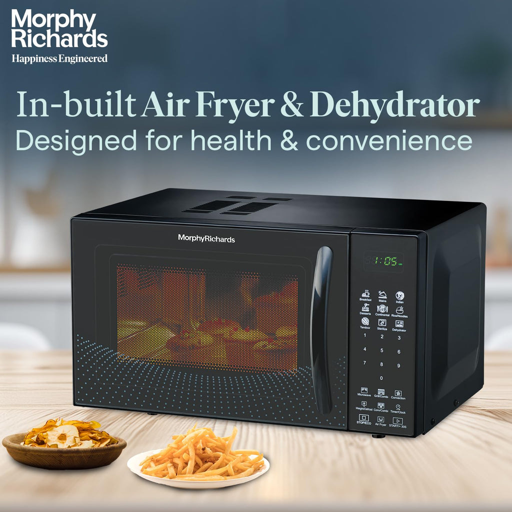 Morphy Richards Air 23CGAD Convection Microwave Oven with in-Built Air Fryer (Black)