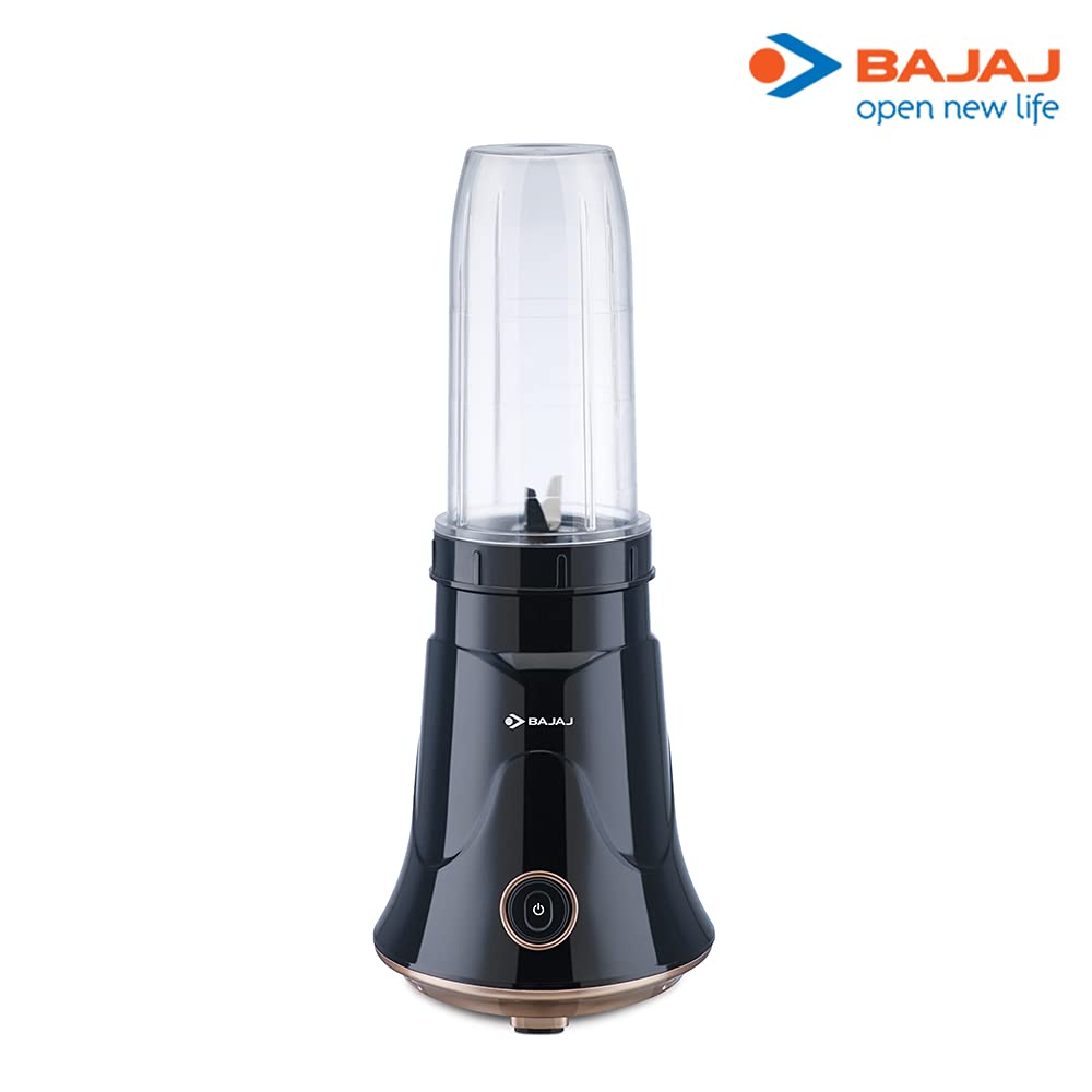 Bajaj NX-01 300 Watts Bullet Nutri-Pro Mixer Grinder |Black & Copper