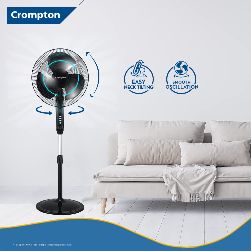 These Pedestal fan has easy Neck Tilting and has a smooth Oscillation