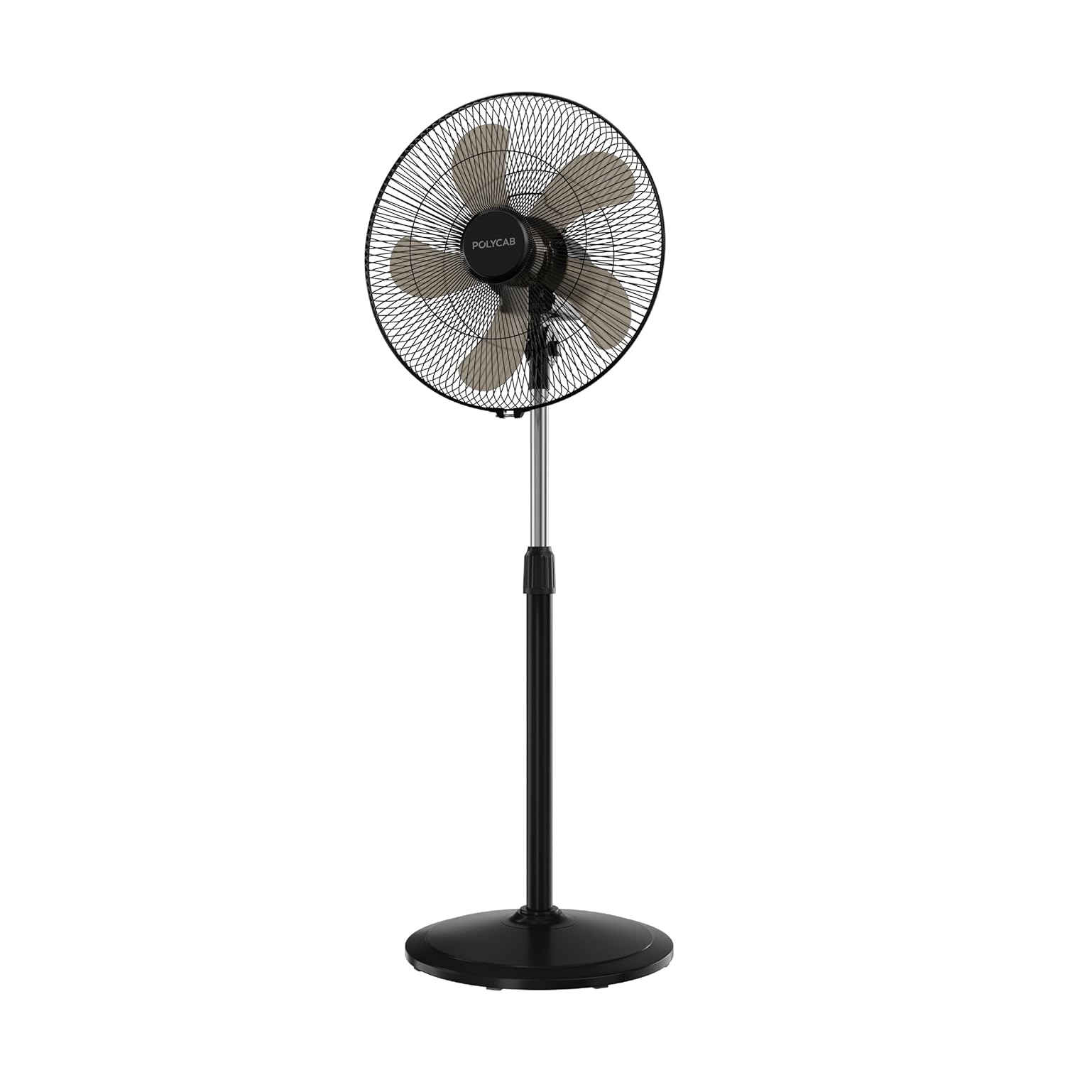 Polycab Optima Mini 400mm Oscillating Pedestal Fan ?Black?