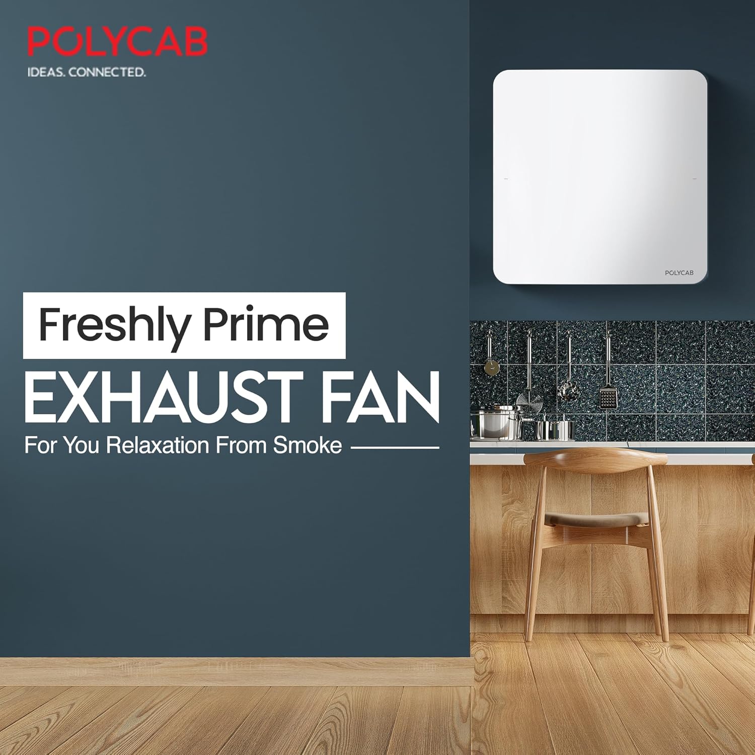 This exhaust fan is for you r relaxation from smoke