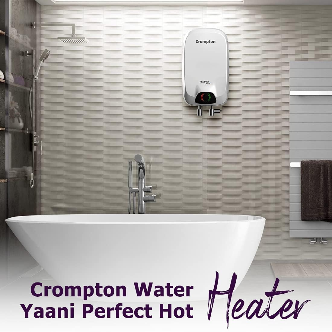 Crompton Rapid Jet 5-Litre Instant Water Heater (White)