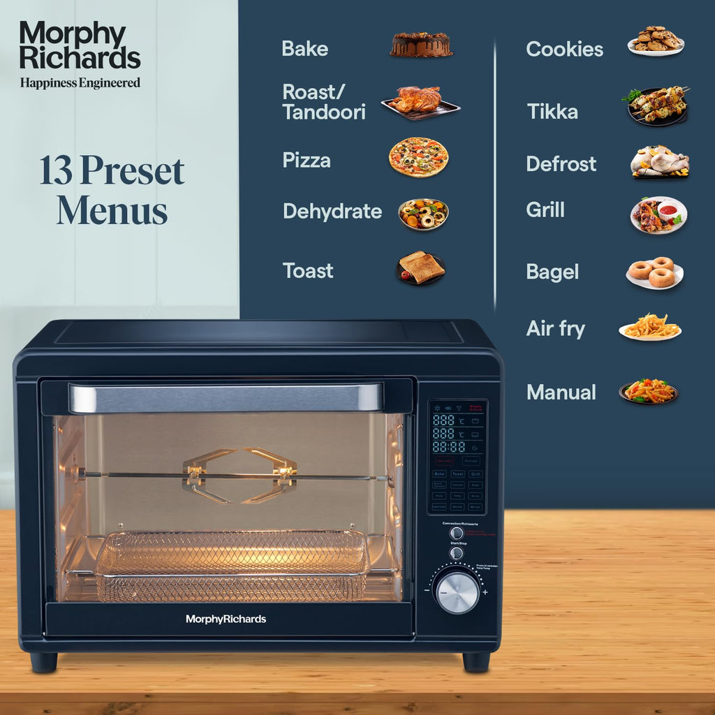 Morphy Richards 29 Litre Digital Oven Toaster Grill (OTG) with In-Built Air Fryer(Deep Blue)