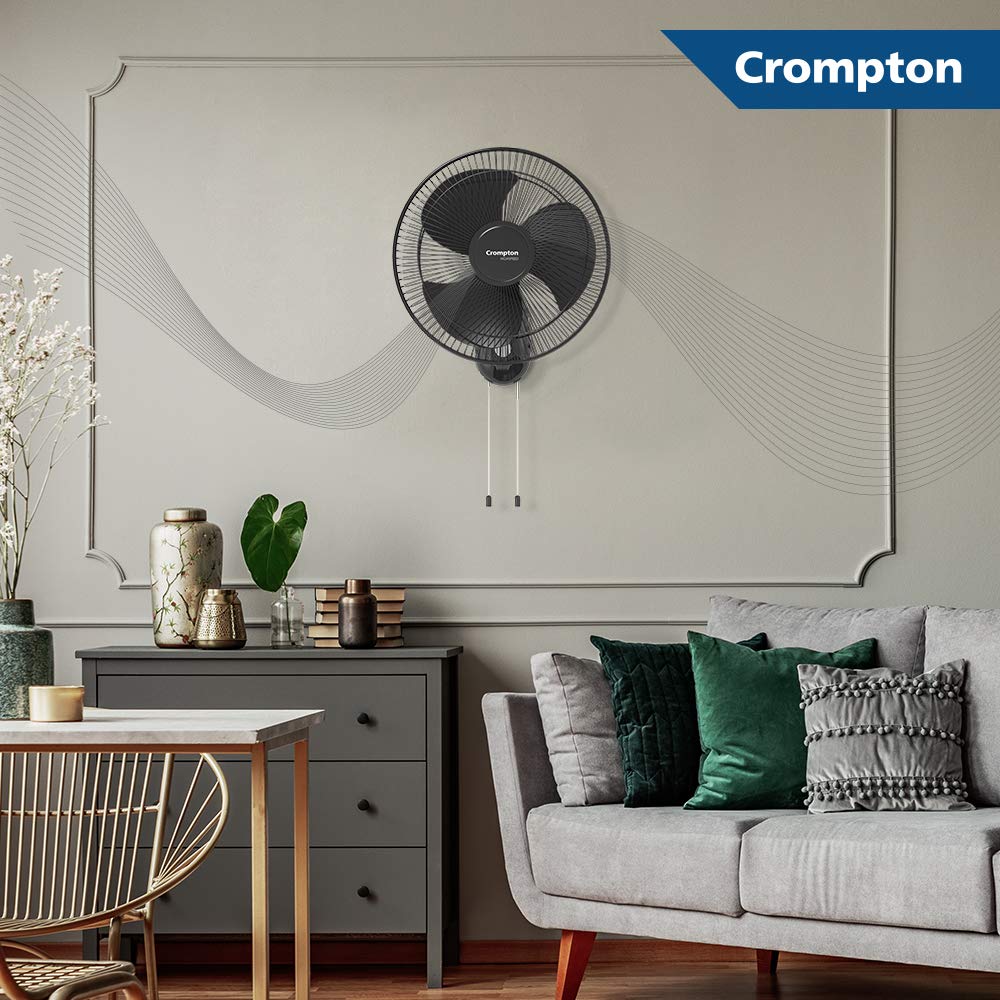 Crompton Torpedo  Wall Fan 400mm attached on wall