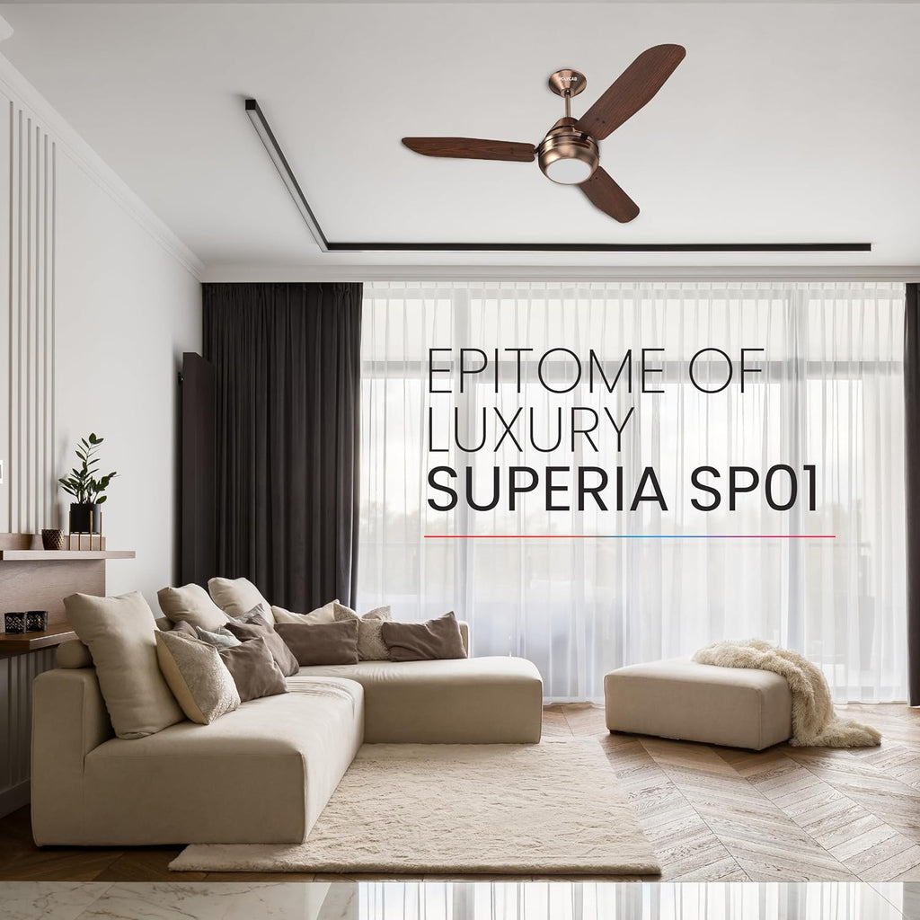 The Superia Sp01 ceiling fan has a epitome of Luxury Superia p01 ceiling fan
