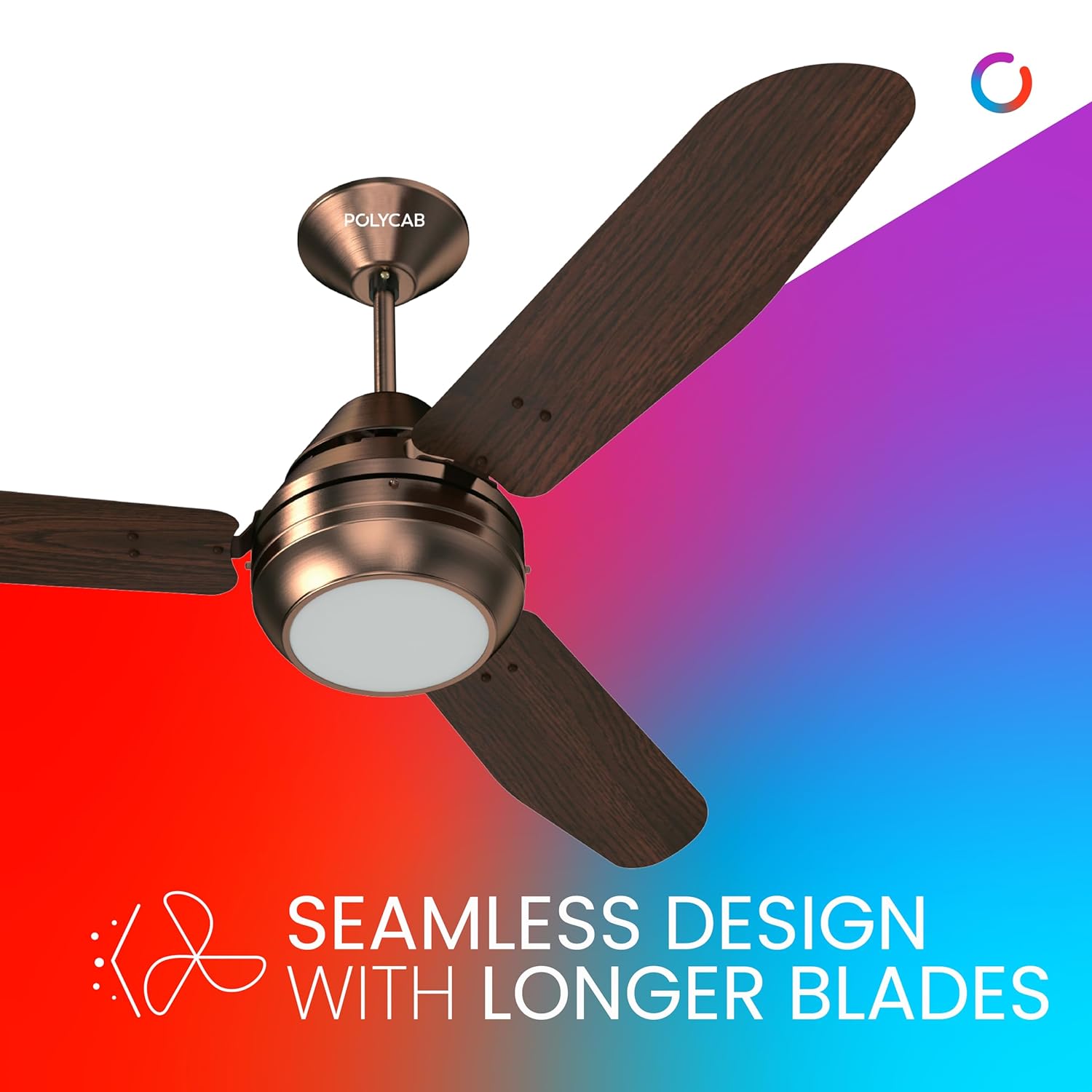 The Polycab Superia Sp01 has Seamless design with Longer Blades