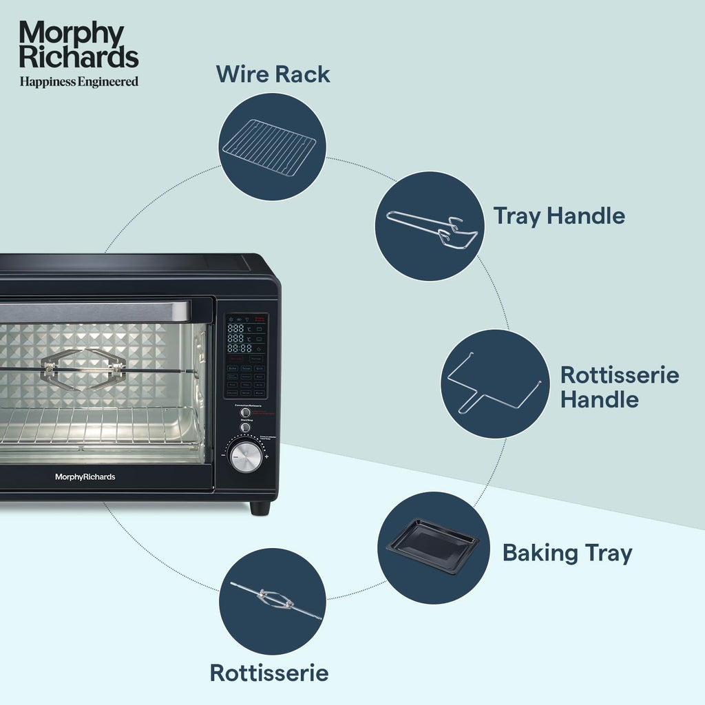 Morphy Richards 40RCAD Digital 40 Litre OTG Oven Toaster Griller (Deep Blue)