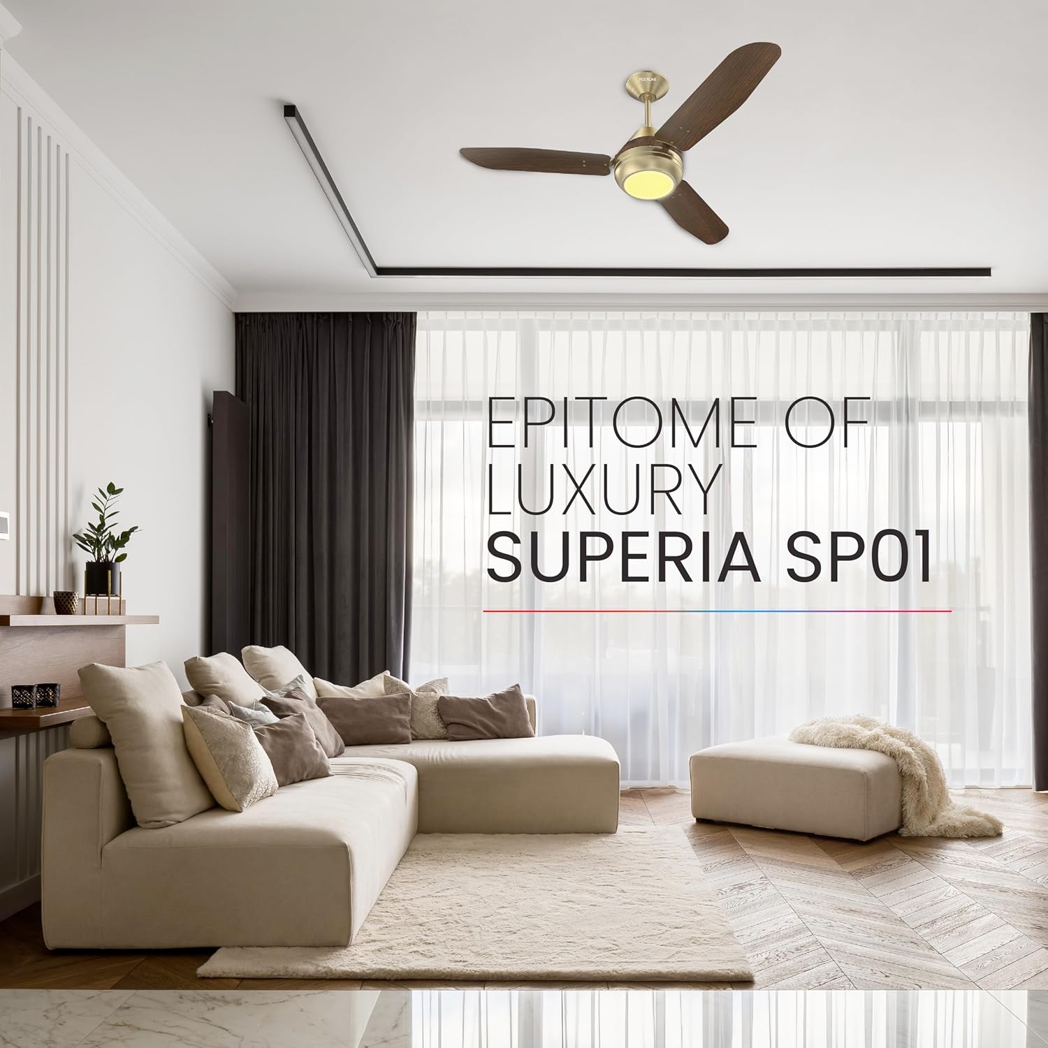The Polycab Superia SP01 has a Eptome of Luxury Superia Sp01 Ceiling fan