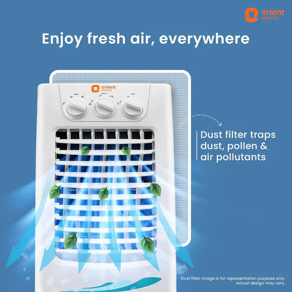 This Orient electric cooler has dust filter traps dust, pollen and air pollutants. 